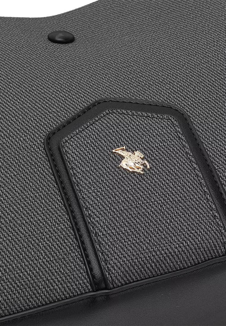 Women's Top Handle Bag / Sling Bag / Crossbody Bag / Shoulder Bag (Tas Tangan Wanita / Tas Selempang Wanita / Tas Bahu Wanita) - Hitam