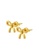 TOMEI TOMEI Ribbon Earrings, Yellow Gold 916 7DB21AC257B8D5GS_2