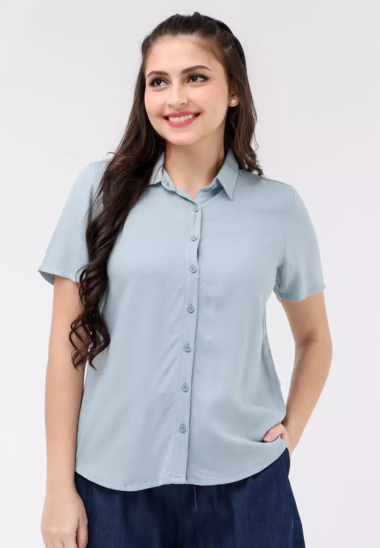 Boldtwill Rayon Short Sleeves Blouse