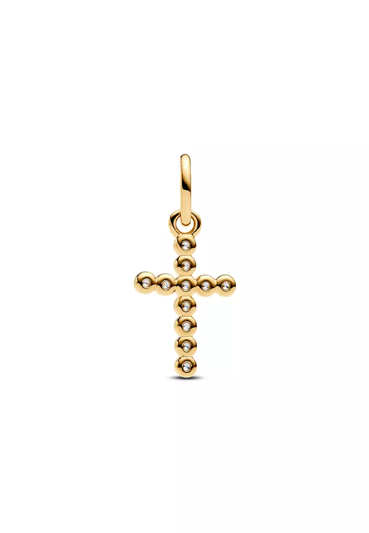 Pandora 14K Gold Plated Cross Dangle Charm