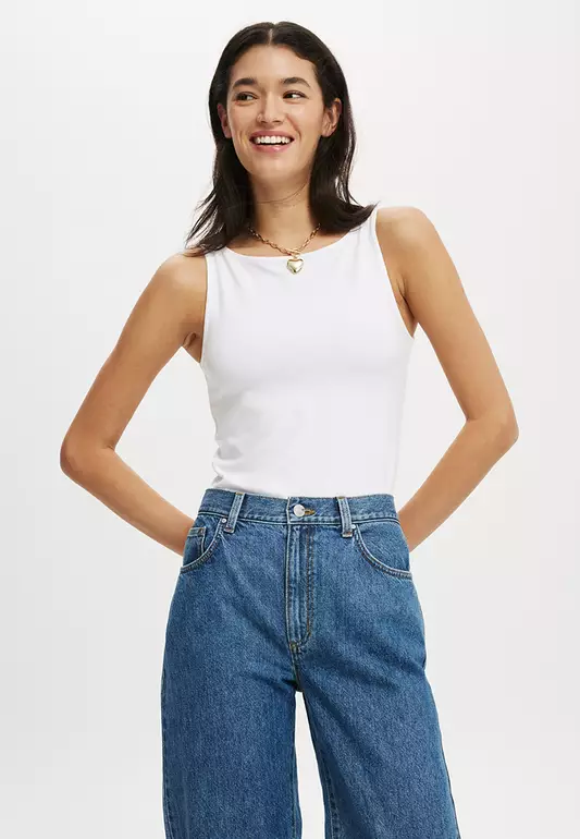 All Day Boat Neck Tank Top