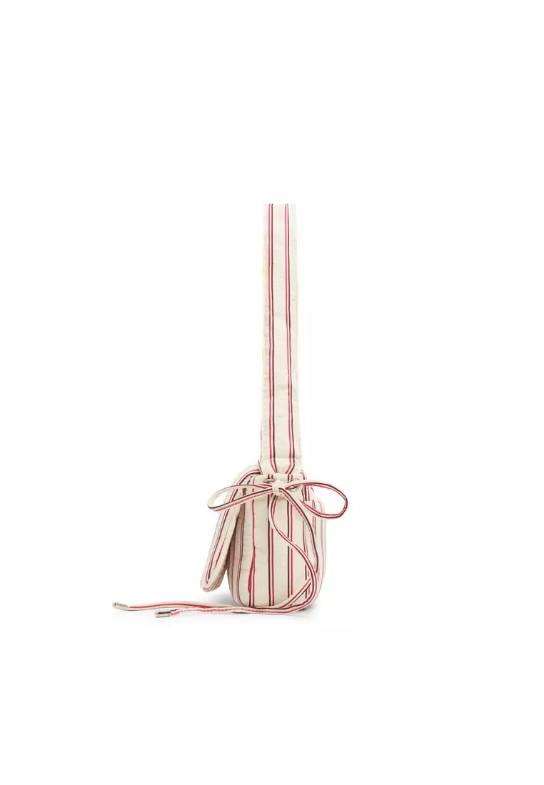 Tracey Puffy Plush Bow Crossbody