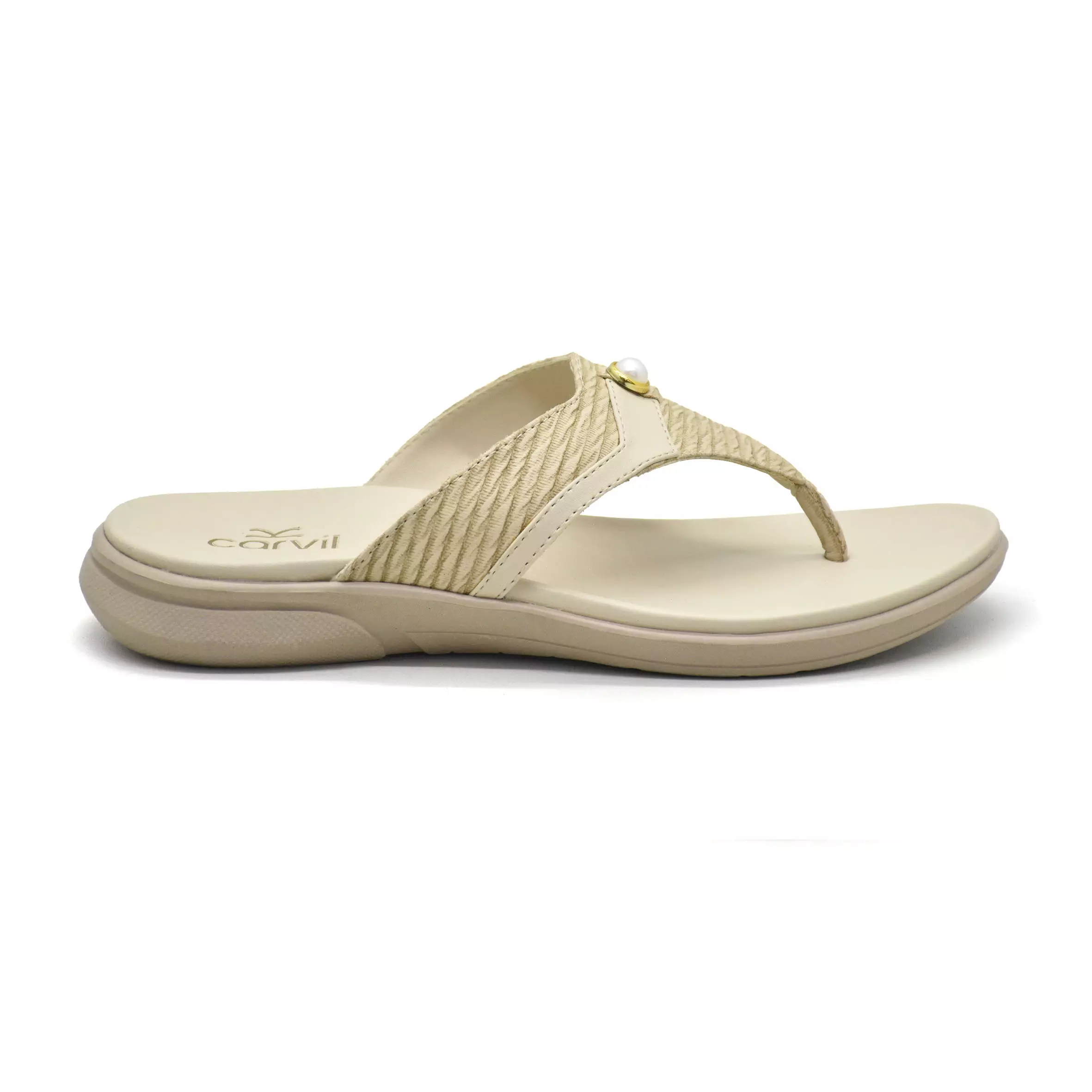 Carvil Sandal Wanita Fukui-01 L Beige
