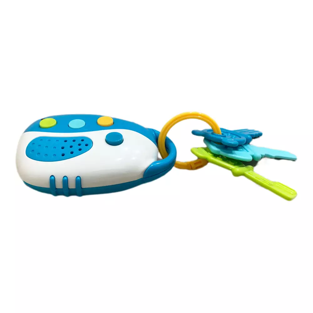 Freckles Baby Smart Devices Remote Car Key With Light and Music - BLUE - (Termasuk Baterai) - Mainan Aktivitas Edukasi Bayi