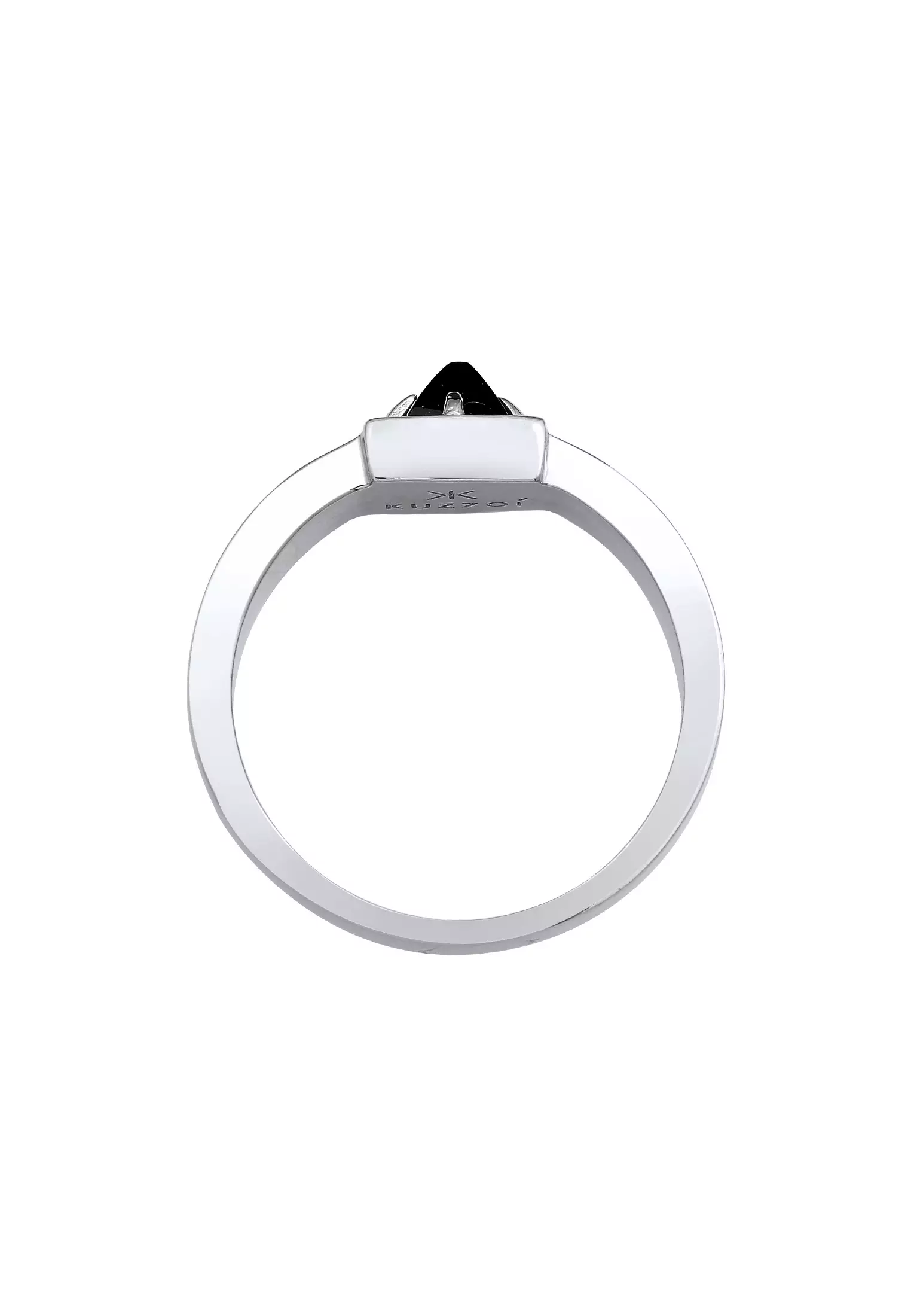 Men's Black Onyx Prong Signet Ring