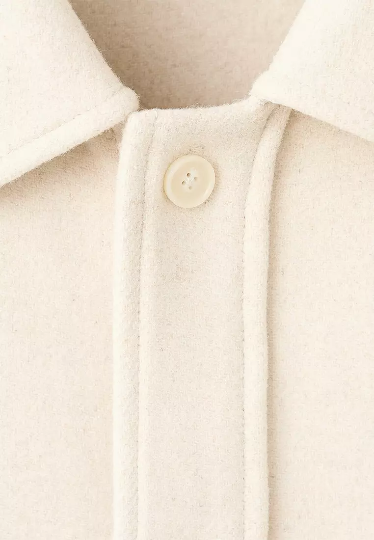 Wool Overshirt with Buttons