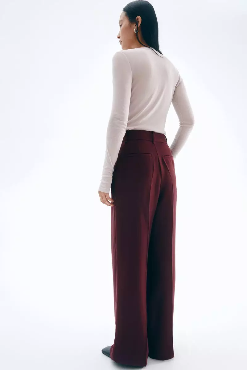 Wide tailored trousers