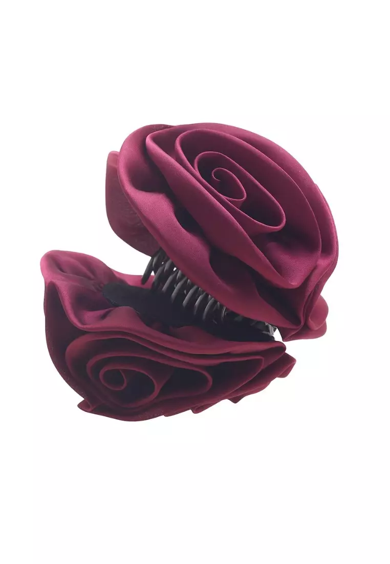Hair Clip Shifon Type D Maroon