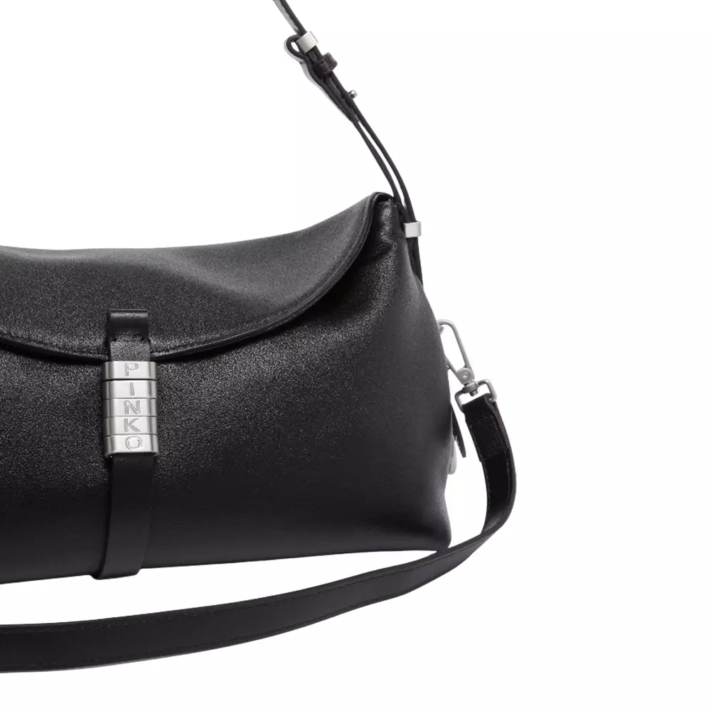 New Saddle Baguette Shoulder Bag Black Shw