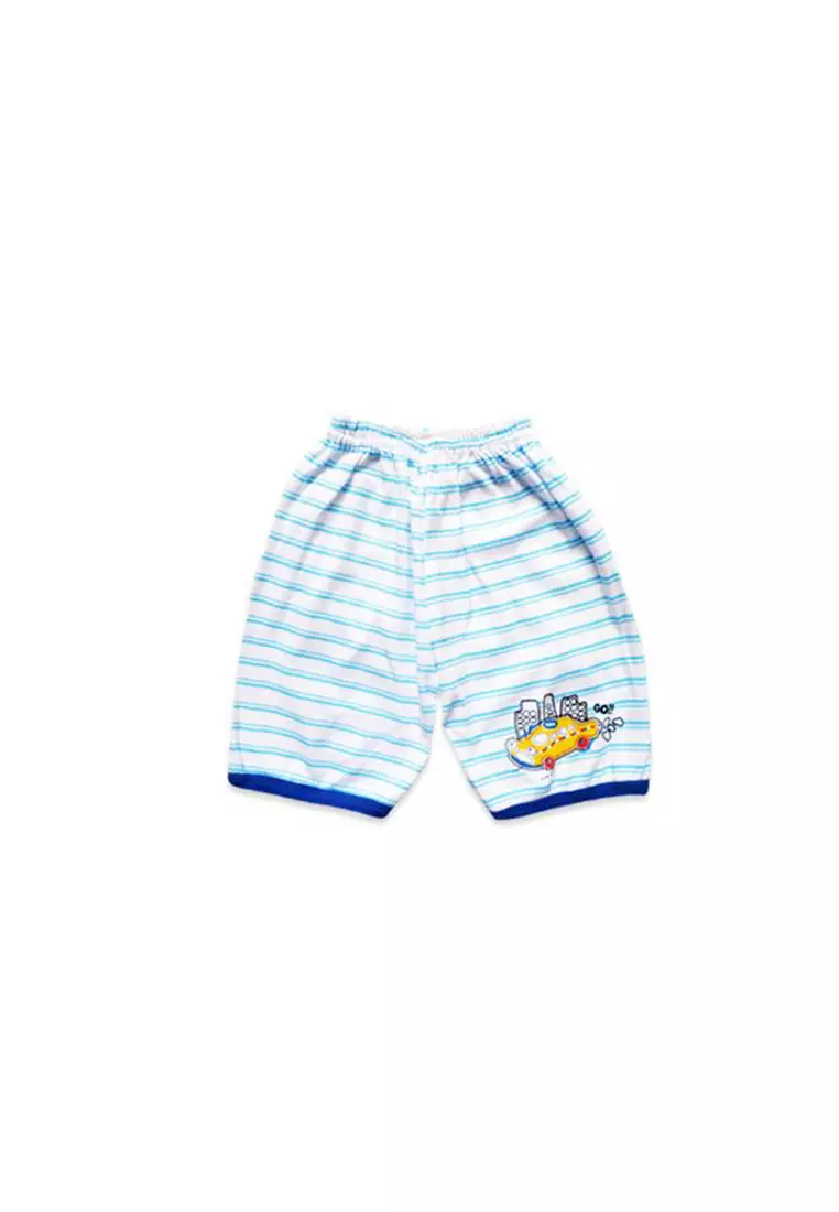 Skabe Pakaian Bayi Anak Laki Laki Baju Atasan Oblong Lengan Pendek Motif City Car Setelan Celana Kaos Full Print All Size Baby Putih Untuk Usia 6 Bulan Hingga 12 Bulan 2938 Everyday