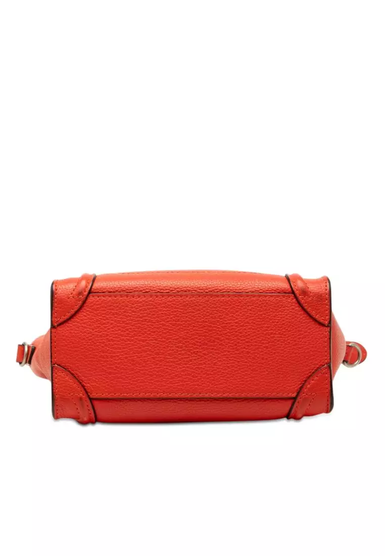 Pre-Loved Celine Nano Leather Luggage Tote