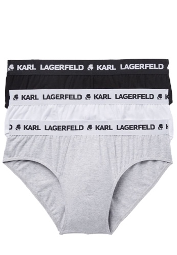 KARL LAGERFELD multi LOGO BRIEFS SET (PACK OF 3) 75F4AUS182421FGS_1
