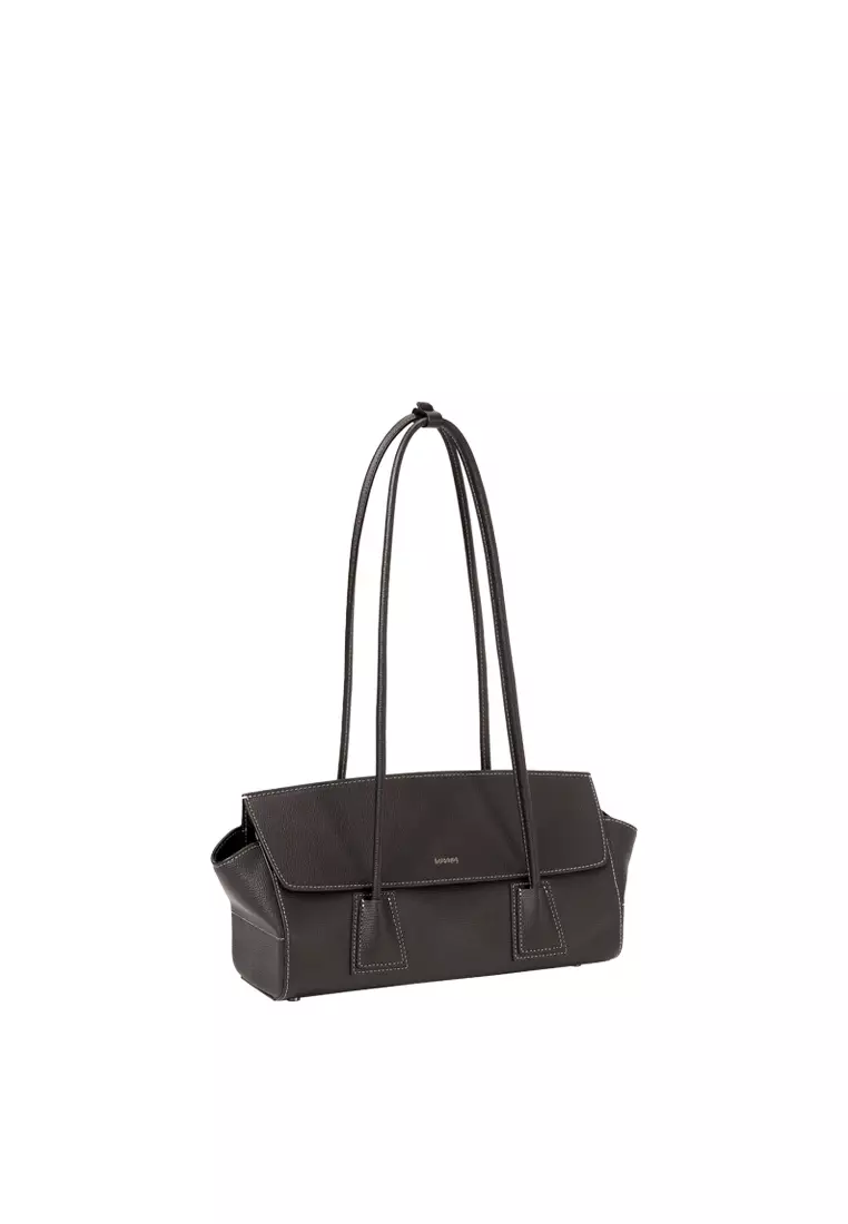 UNNI Baguette Shoulder Bag - Dark Cacao
