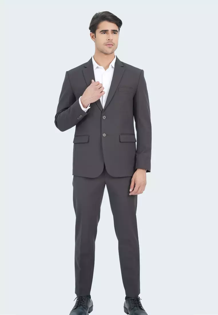 Johnwin - Jas - Formal Suit - Patch Lengan - Coklat - FSU.1031.231.116.C