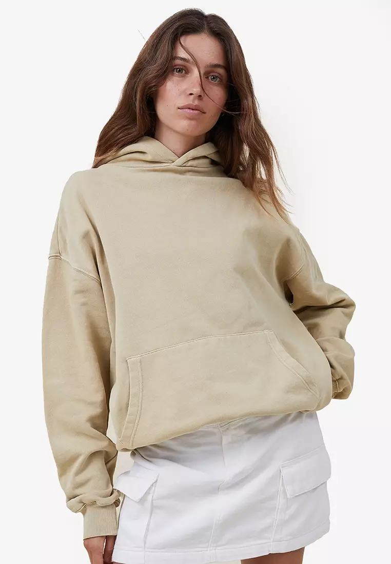 Cotton:On Washed Jersey Hoodie in mocha-Brown