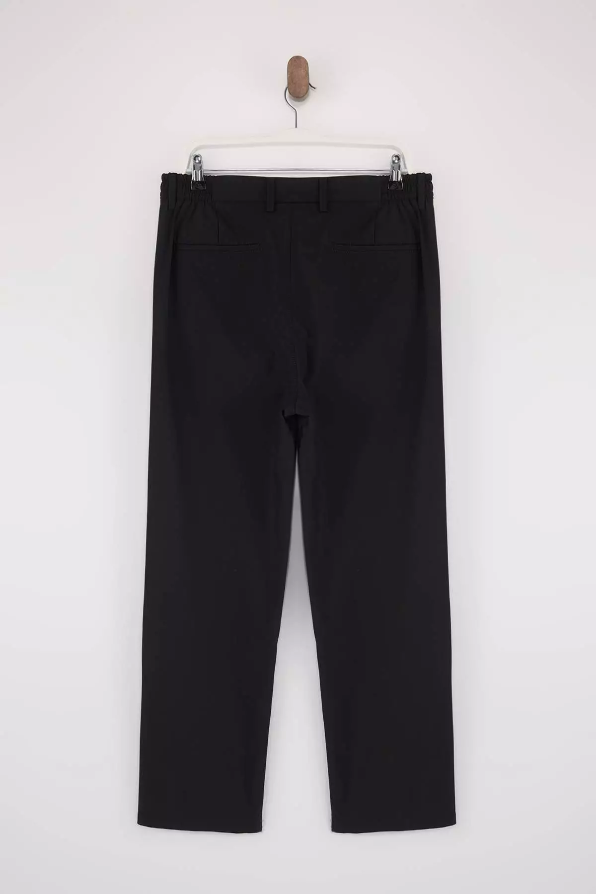 Buy Trendyol Black Loose Fit/Baggy Fit Pipe Leg Ironed Men'S Woven ...