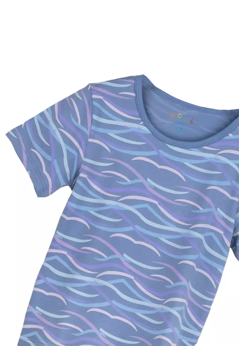 MMF Move Waves Two-Piece Top and Shorts Set