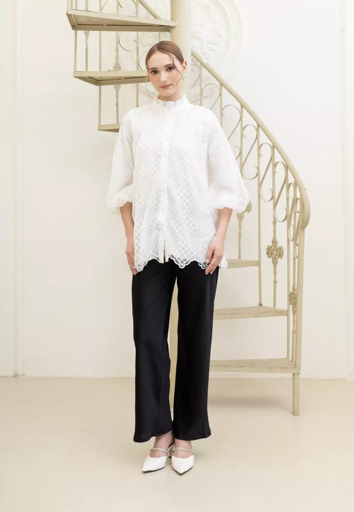 Marielle Blouse - Snow