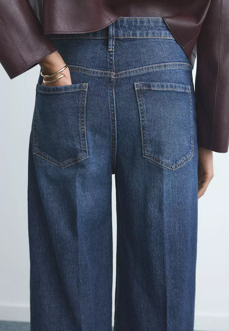 High-Waisted Wide-Leg Jeans