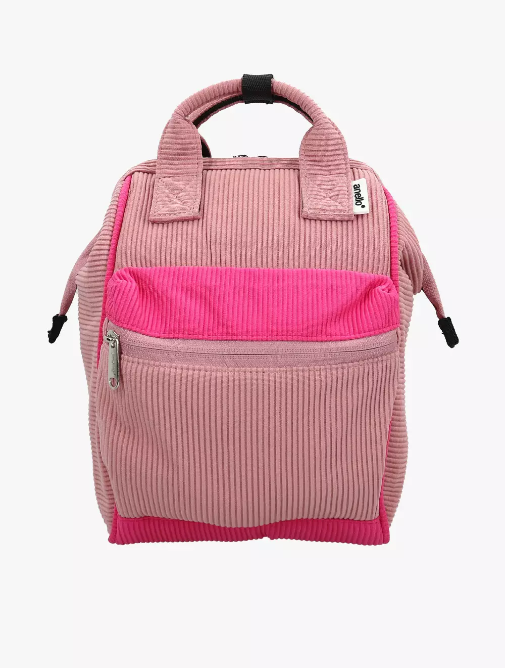 Anello Cross Bottle Kuchigane 2 Way Micro Shoulder Bag (Pink/Beige)