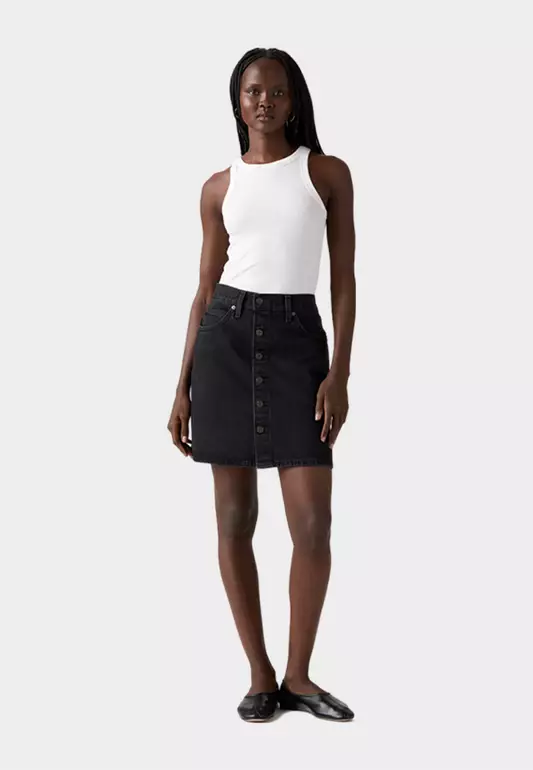 Women's Retro Button Front Skirt 003RO-0003