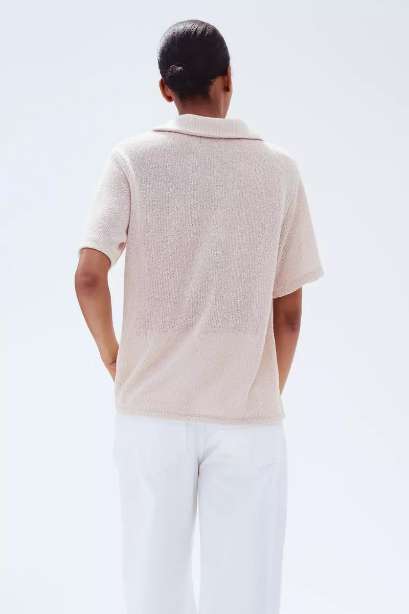Collared knitted top