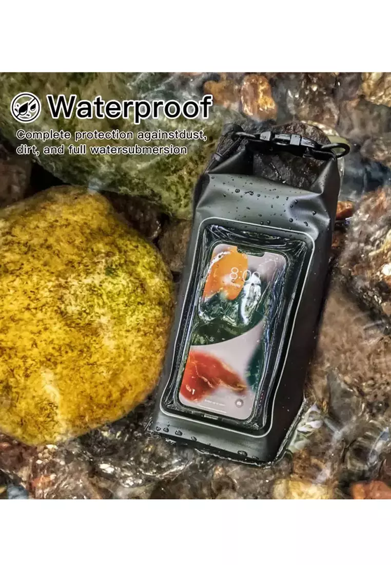 2L Dry Bag With Phone Compartment - Green