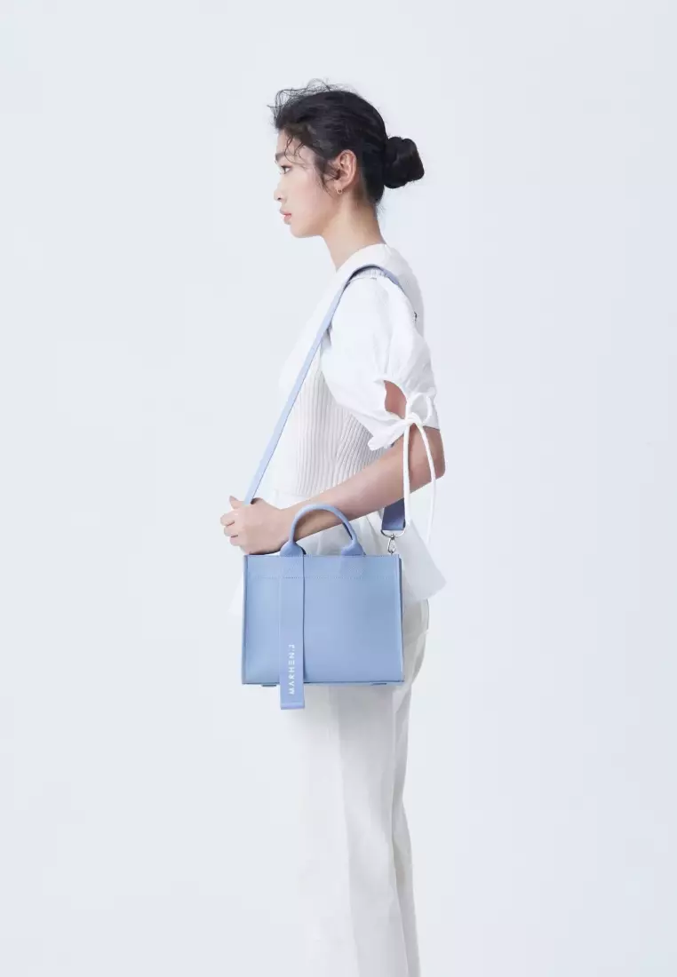 CINDY Vegan Leather Crossbody Bag Sky Blue