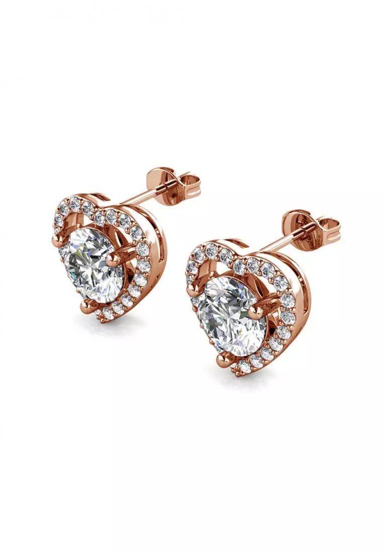 Jual Her Jewellery Berlian Moissanite Mon Amour Earring Rose Gold [GRA ...