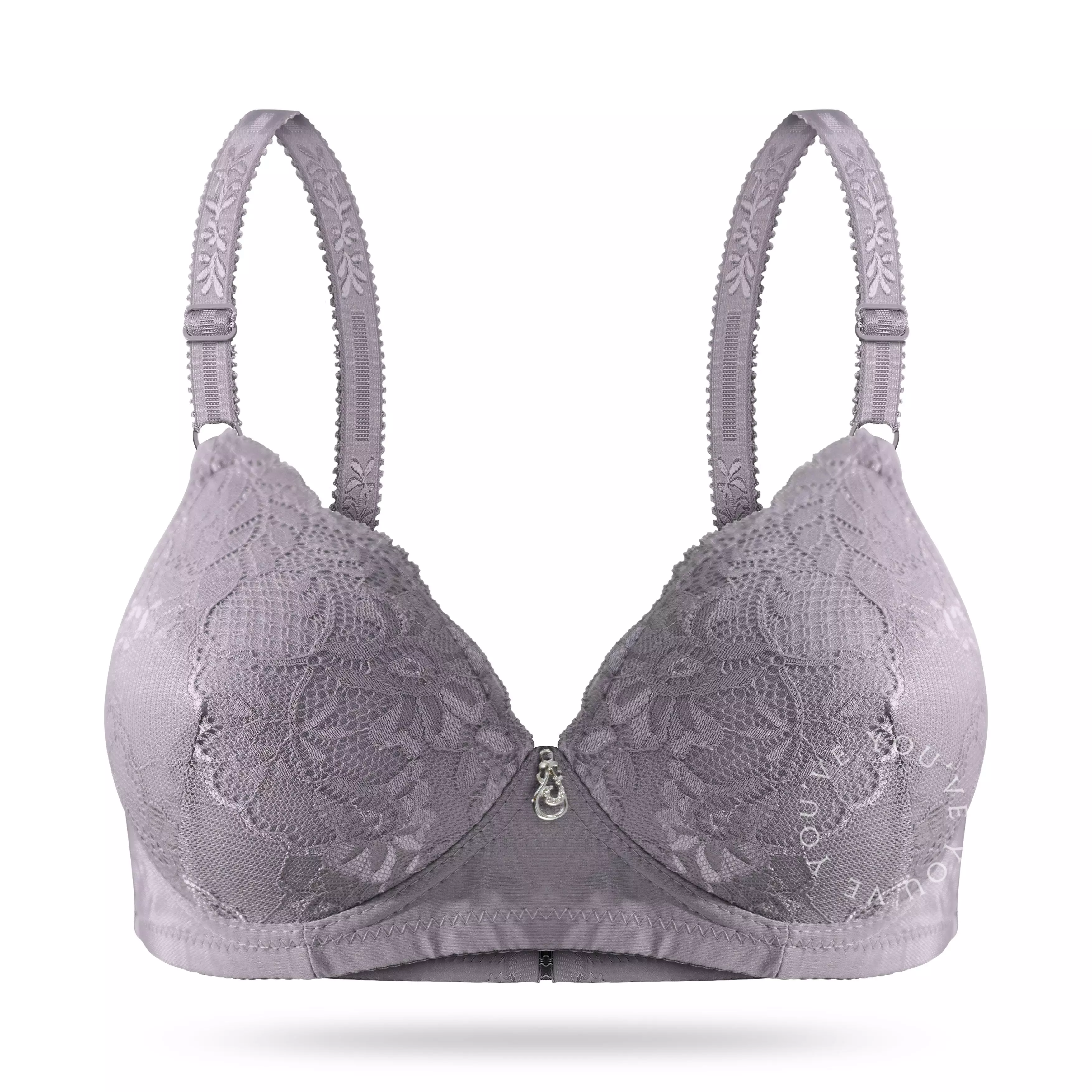 YouHave ( You’ve ) BH Bra Wanita Women Woman Bra BH Brukat Cup B C Tanpa Kawat Busa Tipis 3 Kaitan Bra 100230