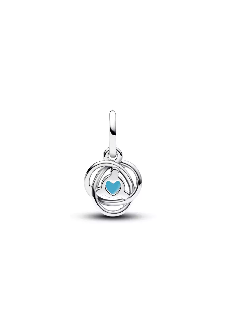 Turquoise Blue Eternity Circle Dangle Charm