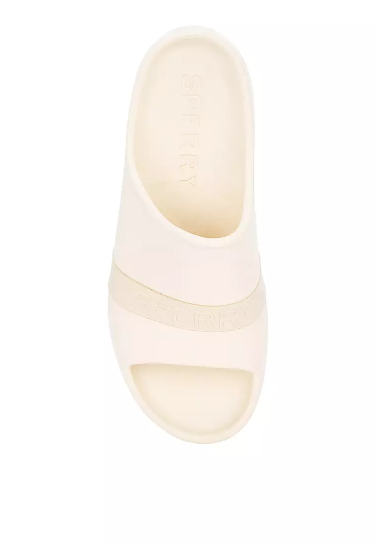 Sperry white cap 2025 slide sandal