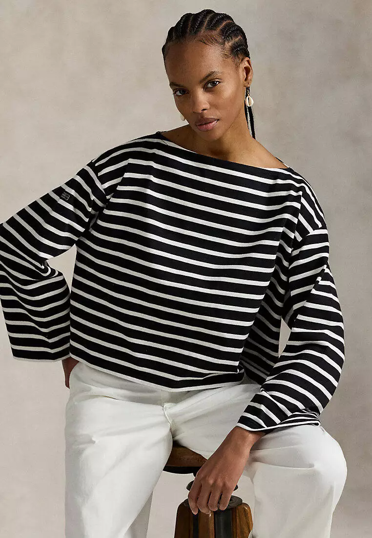 Buy Polo Ralph Lauren Striped Boatneck Mariner Tee Online ZALORA