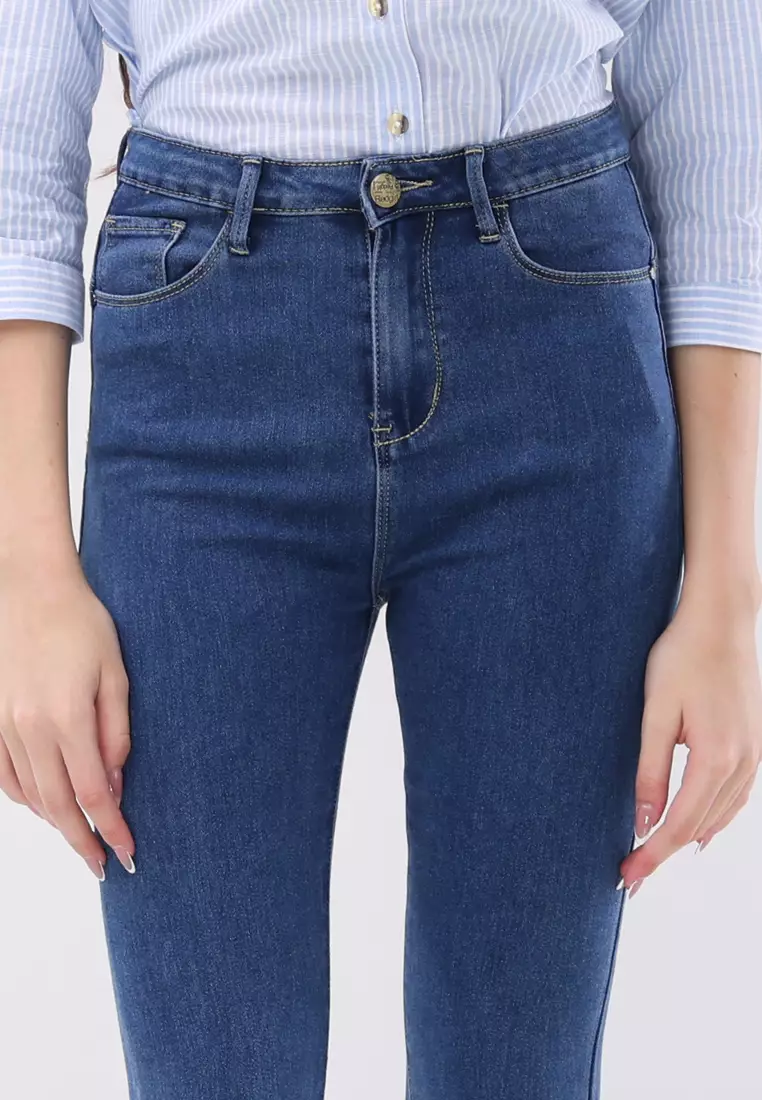 Denim Long Pants Flare Ladies