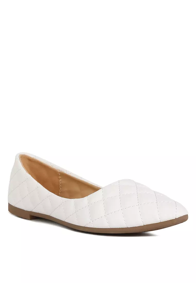 Cheap white clearance ballet flats