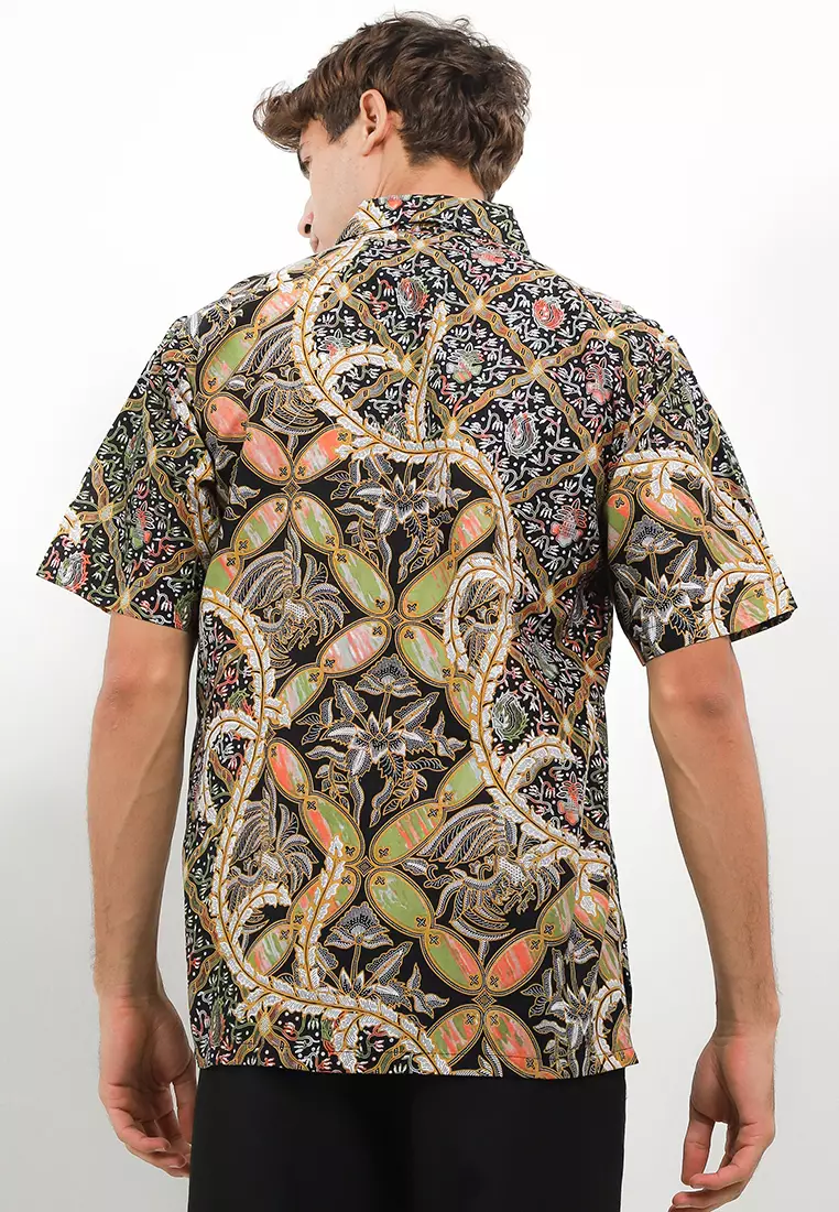 Melvin Shirt Kemeja Batik Pria Pendek