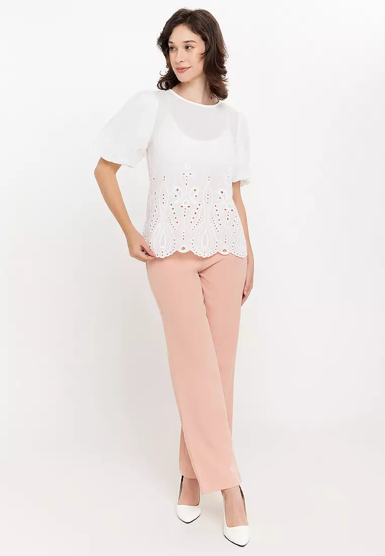 Clervon Eyelet Filipiniana Blouse