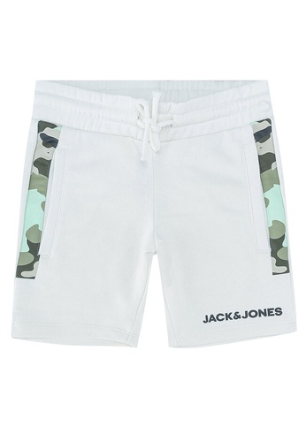Jack & Jones white Pete Sweat Shorts 701A6KAB5E75D6GS_1
