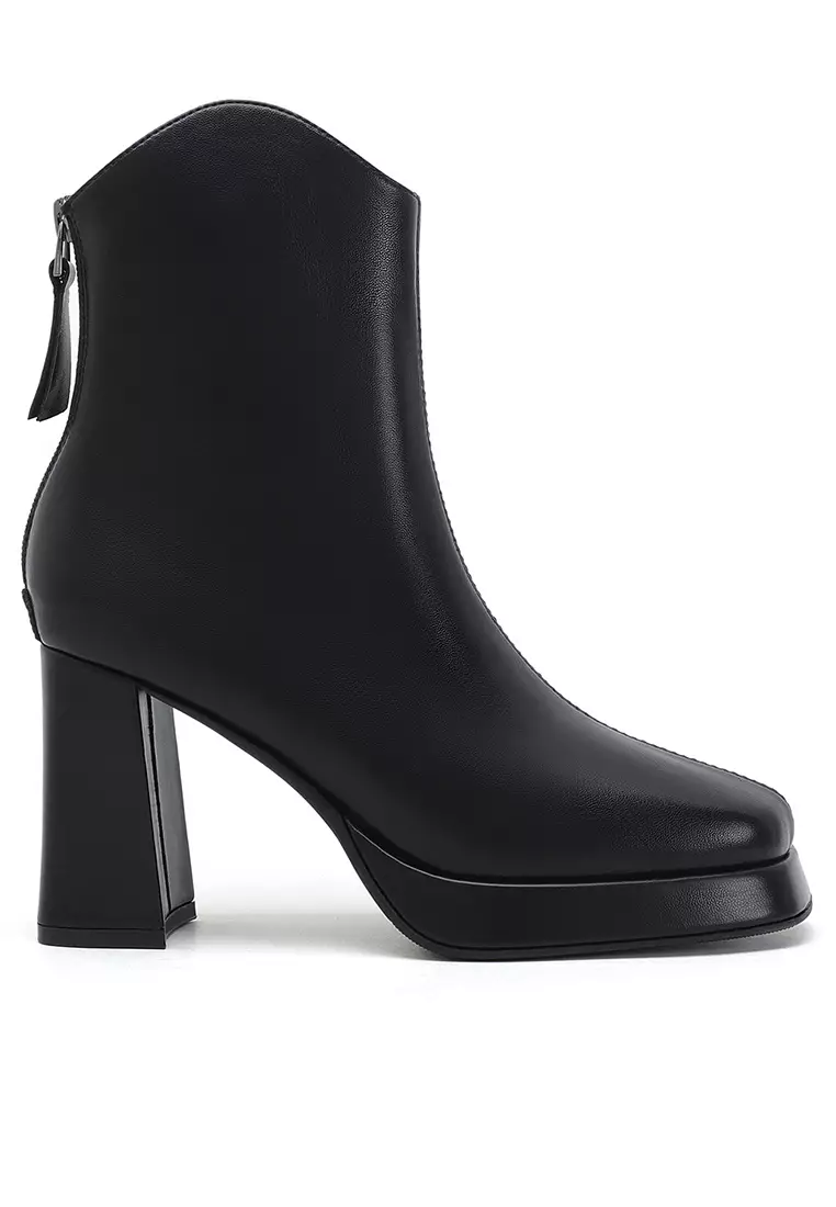 Discount on Twenty Eight Shoes  shoes - SKU: 8.5cm Synthetic Leather Platform Boots By6685-5