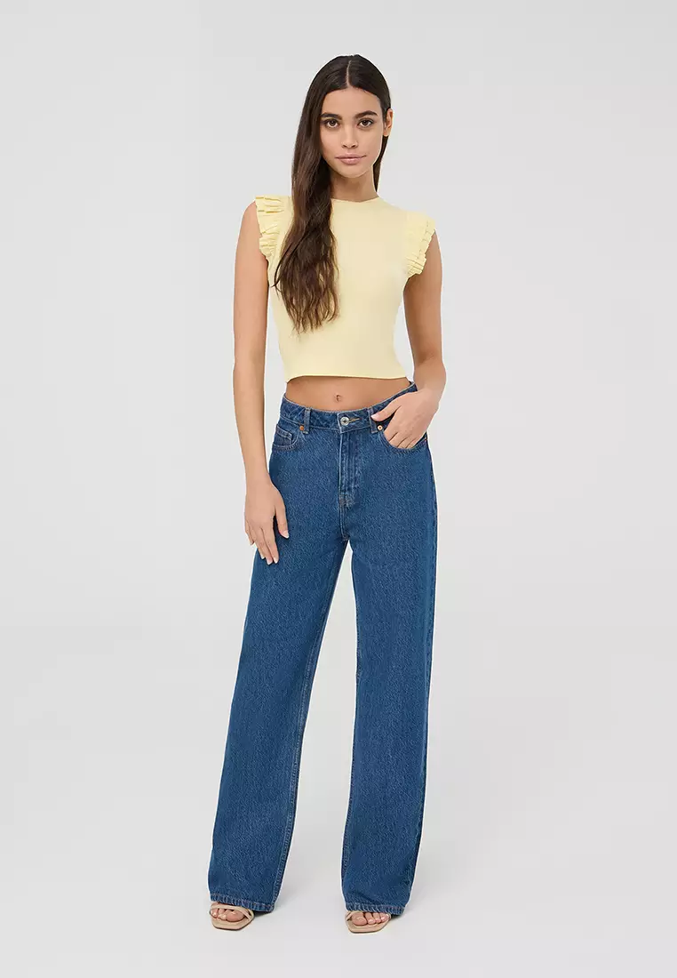 Woman Ruffled Sleeves T-Shirt