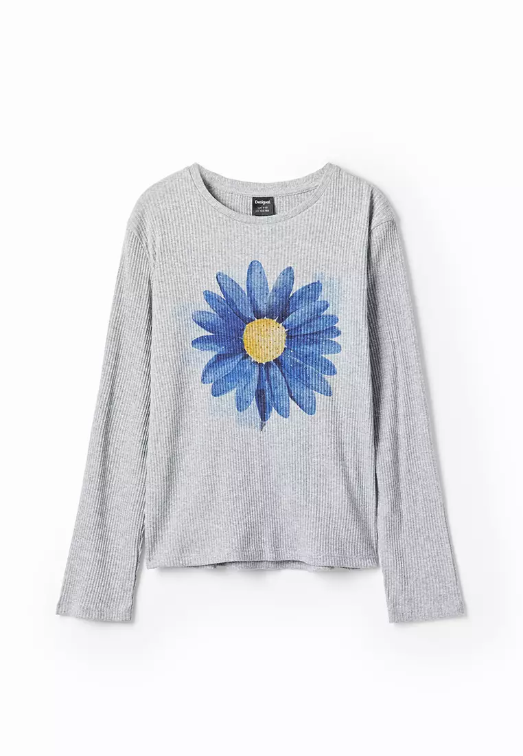 Desigual Girl Ribbed T-shirt.