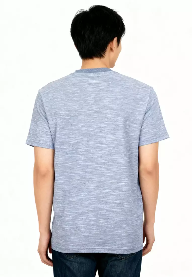 Akhi Textured Crew Neck Tee