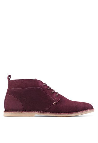 Buster Suede Burgundy Chukka Boots