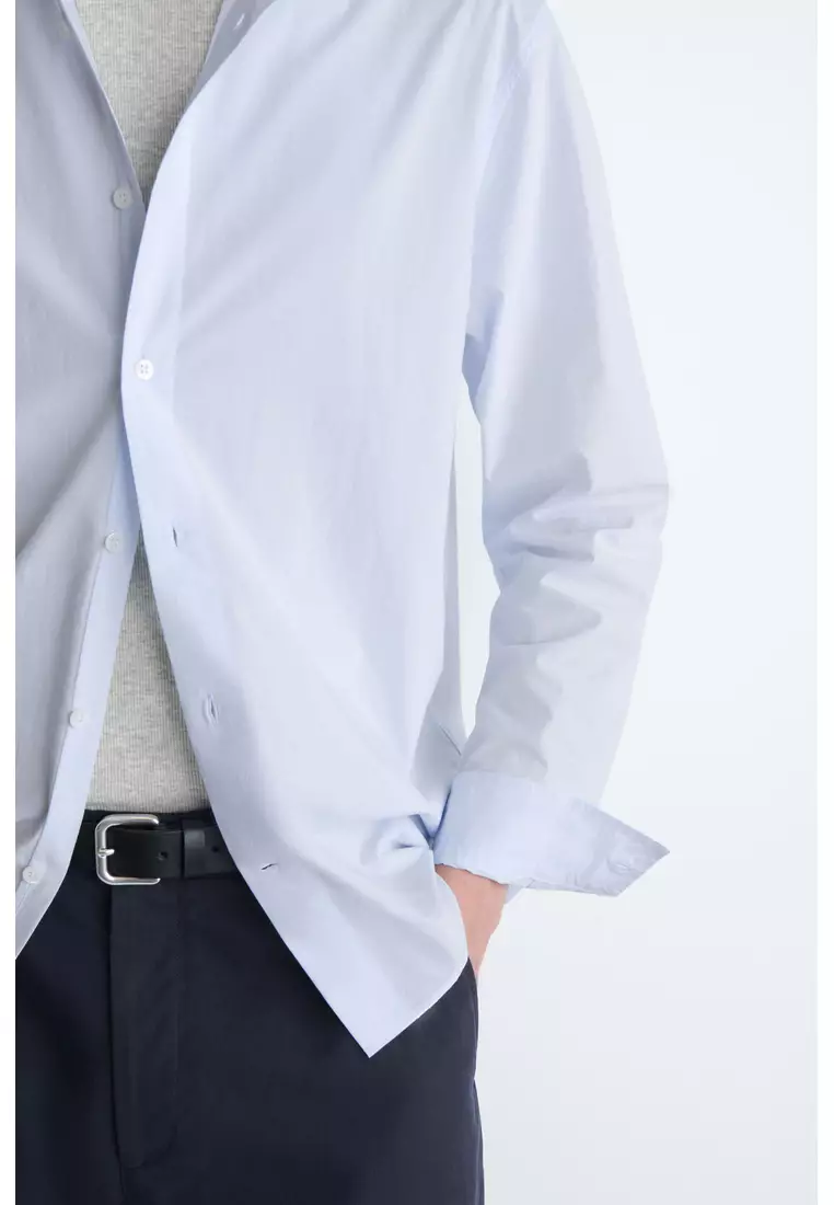 RELAXED PIMA COTTON-POPLIN SHIRT