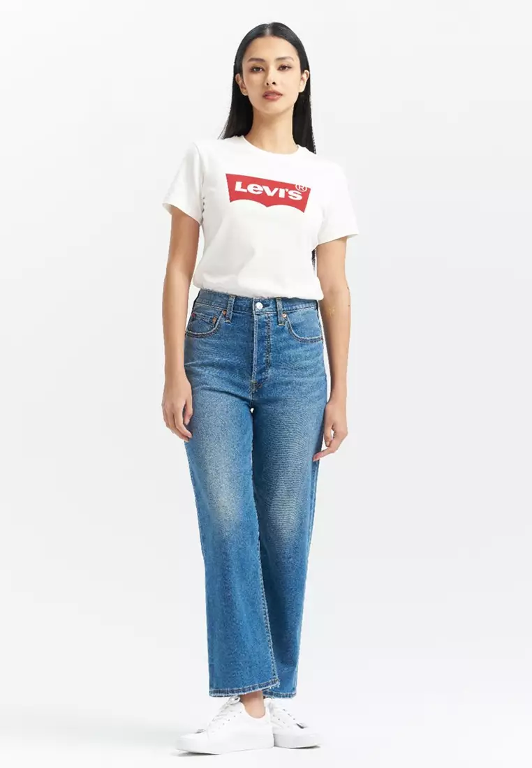 Levi’s®  Performance Cool  高腰直筒牛仔褲|女裝