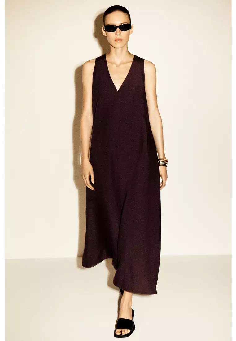 Buy COS A-LINE LINEN-BLEND MAXI DRESS 2026 Online | ZALORA Philippines