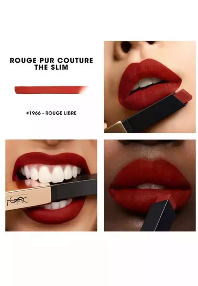 YSL - Rouge Pur Couture The Slim Matte Lipstick #1966 Rouge Libre