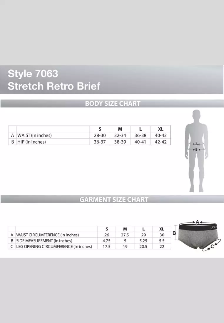 Comfort Stretch Retro Brief Tri-pack Colored