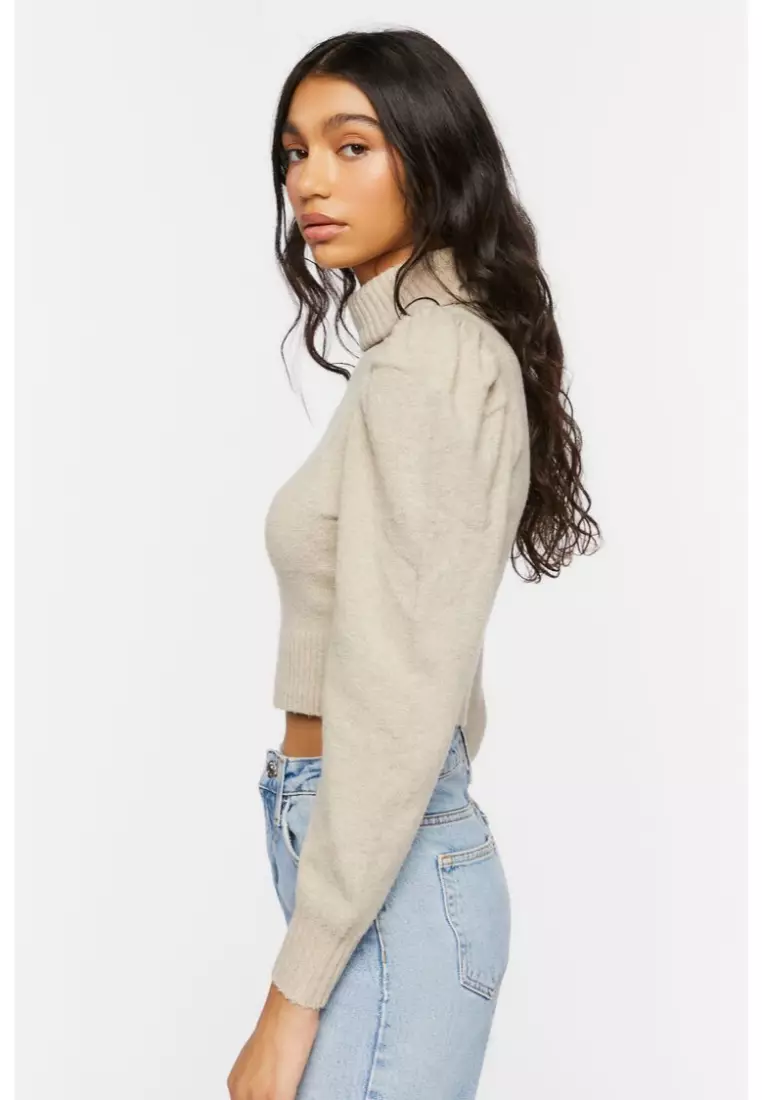 Forever 21 balloon sleeve on sale sweater