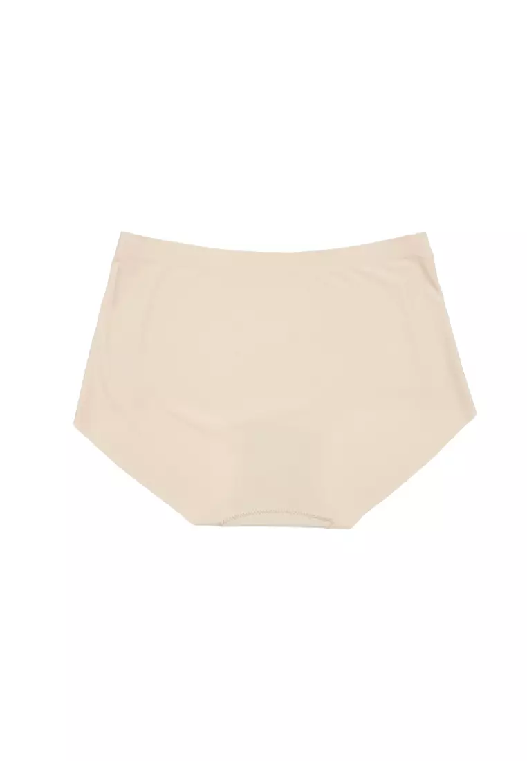 2 Pack Helen Seamless High Waisted Panties in Black & Nude